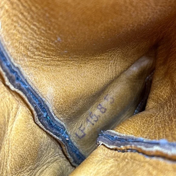 Old West Sz 8 Brown Leather Fringe Western Cowgirl Boho Boots - Picture 14 of 15